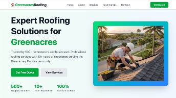 Green Acres Roofing Website